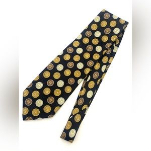Vintage Fendi Men's Money, Money, Money Silk Necktie